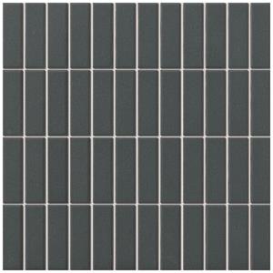 The Mosaic Factory Tegelsample:  London mozaïek tegels 30x30 rechthoek zwart