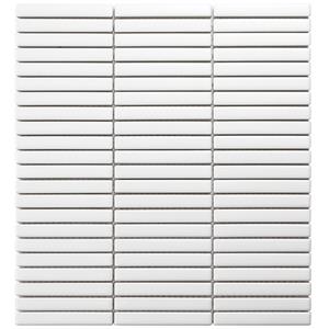 The Mosaic Factory Tegelsample:  Sevilla mini vinger mozaïek tegels 28x31 wit mat