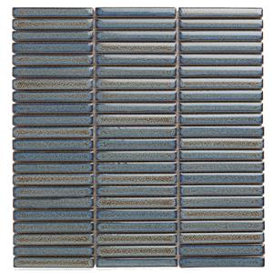 The Mosaic Factory Tegelsample:  Sevilla mini vinger mozaïek tegels 28x31 groen/blauw