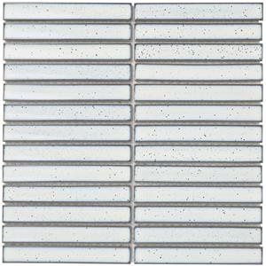 The Mosaic Factory Tegelsample:  Sevilla smalle vinger 2cm mozaïek tegels 30x30 wit