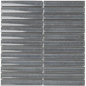 The Mosaic Factory Tegelsample:  Sevilla smalle vinger 2cm mozaïek tegels 30x30 grijs