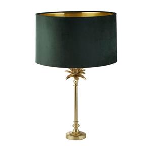 Searchlight Tafellamp Palm goud met groene kap EU81210GR