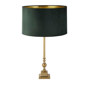 Searchlight Gouden tafellamp Whitby met groene kap EU81214GR