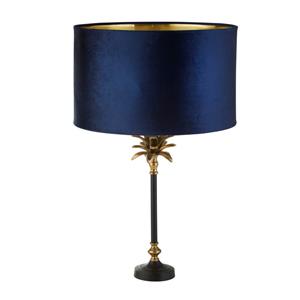 Searchlight Tafellamp Palm zwart met donkerblauw EU81211AZ