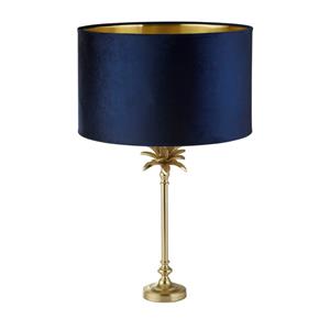 Searchlight Tafellamp Palm goud met donkerblauw EU81210AZ