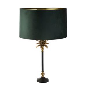 Searchlight Tafellamp Palm zwart met groene kap EU81211GR