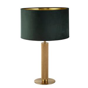 Searchlight Gouden tafellamp London met groene kap EU65721GR