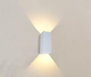 Artdelight Strakke wandlamp Dante XL wit WL DANTE2 XL WI