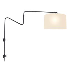 Steinhauer Wand leeslamp Linstrom met witte chintz kap 3719ZW