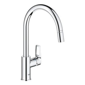 Grohe Bauloop keukenmengkraan c-uitloop uittrekbare mousseur 30543000