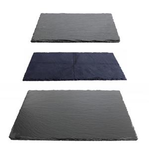 Setje van 3 stuks leisteen serveer plankjes - 20 x 30 en 30 x cm en 17 x cm -
