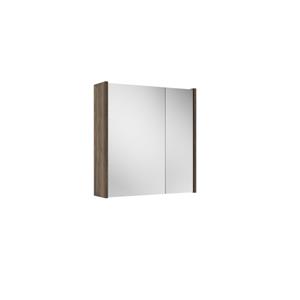 Adema Spiegelkast - 60x63x16cm - inclusief zijpanelen - noten (hout) SW1212815/SW812073