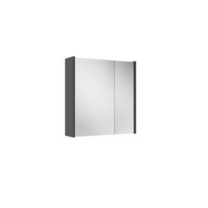 Adema Spiegelkast - 60x63x16cm - inclusief zijpanelen - mat antraciet SW1212815/SW892636