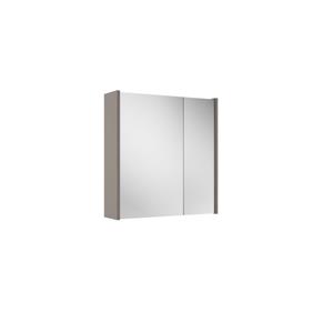 Adema Spiegelkast - 60x63x16cm - inclusief zijpanelen - taupe SW1212815/SW910736