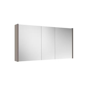 Adema Spiegelkast - 120x63x16cm -inclusief zijpanelen - taupe SW812069/SW910736