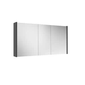 Adema Spiegelkast - 120x63x16cm -inclusief zijpanelen - mat antraciet SW1212818/SW892636