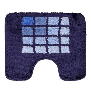 Wicotex Toiletmat 50x60 cm blauw blok