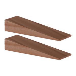 Deltafix Deurwig - 2x - hout - 7 x 1,2 cm - deurstopper -