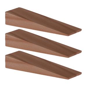 Deltafix Deurwig - 3x - hout - 7 x 1,2 cm - deurstopper -