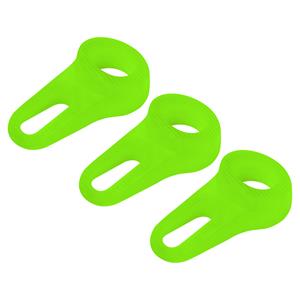 Deltafix Block it Deurwig - 3x - fluor groen - TPE kunststof - 12 x 3,8 cm - deurstopper -