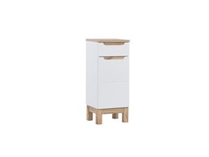 Comad Bali White 810 FSC kleine kast 86x35cm eiken/wit