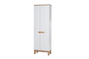 Comad Bali White 900 FSC hoge kast 187x60cm eiken/wit