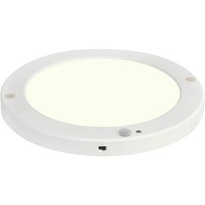 BES LED LED Plafondlamp met Bewegingssensor + Dag en Nacht Sensor - 18W - Natuurlijk Wit 4000K - 360° Zichthoek - Opbouw/Inbouw - Rond - Mat Wit