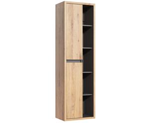 Comad Devon 801 FSC kolomkast 170cm eiken/antraciet