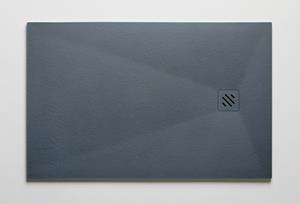 Resigres Zero douchebak 90x90cm antraciet mat composiet