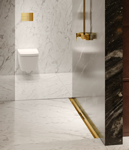 TECE drainprofile douchegoot profielset 80cm geborsteld goud PVD