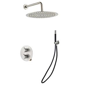 Saniclear Exclusive Pro inbouw regendouche 30cm rond met wandarm RVS