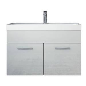 Badplaats Badkamermeubel Set Paso 01 80 x 40 cm - Wit Hoogglans - Badmeubel met Wastafel