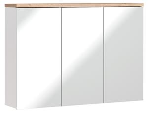 Comad Bali White 845 FSC spiegelkast 100cm eiken/wit