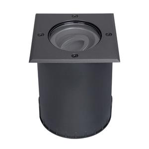 HOFTRONIC™ Cody LED Grondspot Zwart - Dimbaar - Excl. GU10 lichtbron - Kantelbaar - Overrijdbaar - Vierkant - IP67 waterdicht