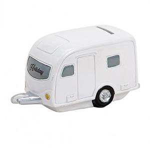 Vakantie spaarpot caravan 15 cm -