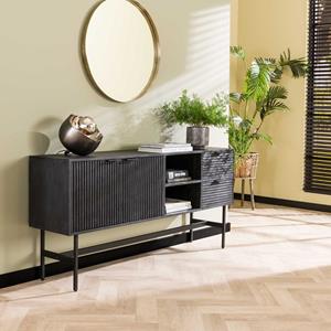 LifestyleFurn Dressoir Novy Mangohout, 170cm - Massief mango zwart