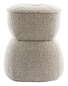 Light & Living Poef Leyla Bouclé - Beige