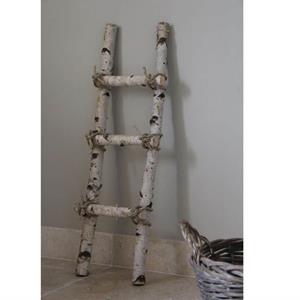 Decoratietakken Berken Decoratieladder met touw | 100cm