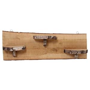 Decoratietakken Wandplank Cardiff | Eiken met bast | 100cm
