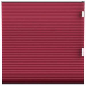 Fenstr plisségordijn Montreal dubbel 25mm verduisterend - bordeaux rood (65602)