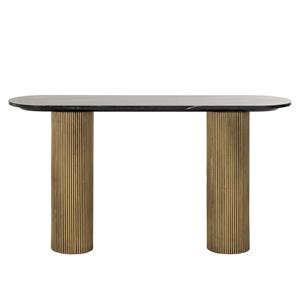 Richmond Interiors Richmond Sidetable Dayton Marmer en Brass, 130cm - Goud