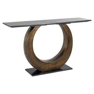 Richmond Interiors Richmond Sidetable Luna Marmer, 140cm - Brons