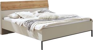WIEMANN Futonbed Asti Afwerking imitatie wit eiken, slede in leisteen