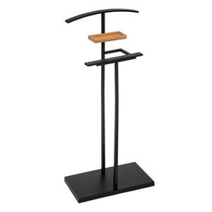 5five Kledingrek Dressboy - Colbert/jas hanger - staand model - bamboe/metaal - zwart - 45 x 114 cm -