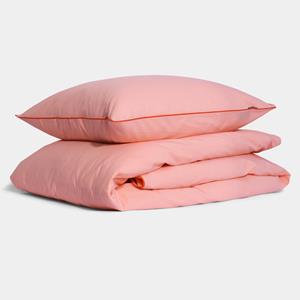 Homehagen Cotton percale Bedding set- Pink - Pink / 80x80 / 140x200