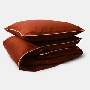 Homehagen Cotton percale Bedding set- Brandy brown - Brandy brown / 50x60 / 200x220