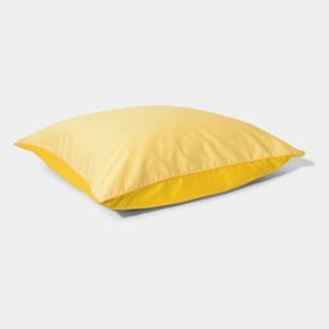 Homehagen Cotton sateen pillowcase - Yellow - Yellow / 80x80