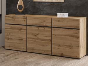 Mobistoxx Dressoir CROSSAIR 3 deuren 3 lades wotan eik