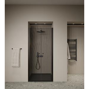 Boss & Wessing Douchedeur | 2 Pendeldeuren | Marip | 6mm | 100x190 cm | Mat Zwart