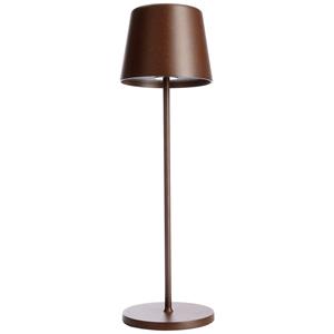 dekolight Deko Light Canis 346048 Tafellamp met accu LED 3.5 W Roest-bruin